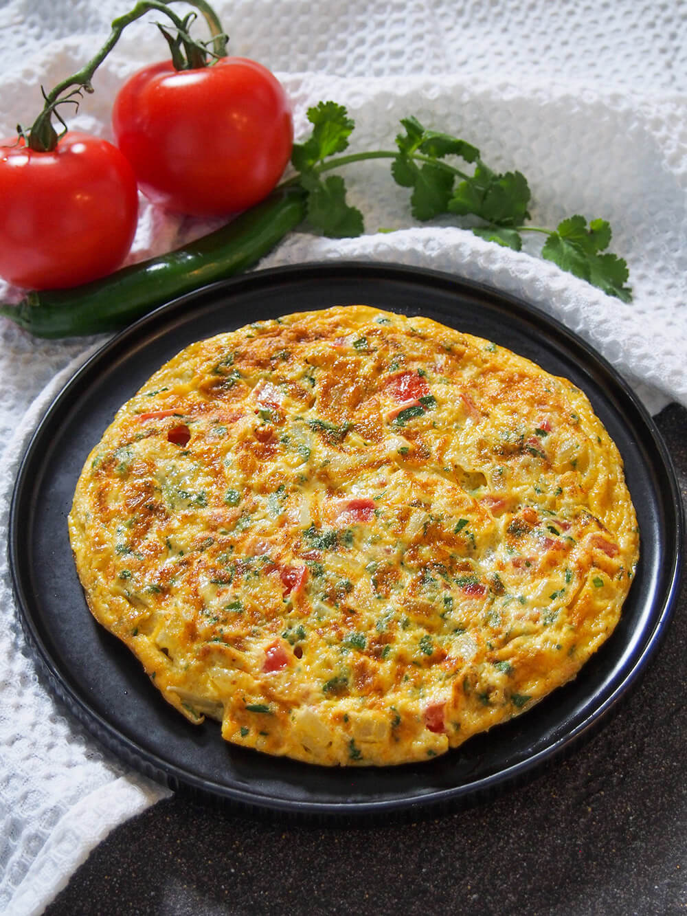 Desi Veggie Omelette